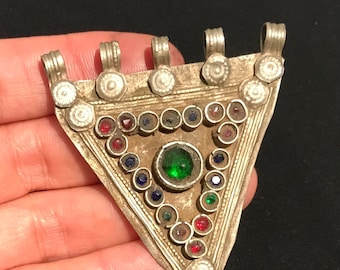 Vintage Tribal Kuchi-hanger: Afghaanse boho-statementketting