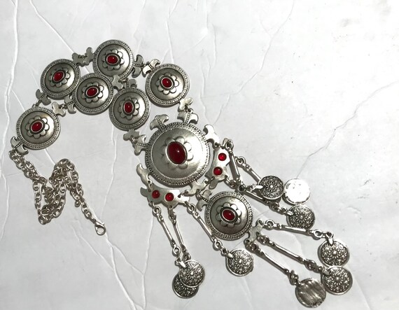 Handmade Boho  Statement Necklace, Middle Eastern… - image 4