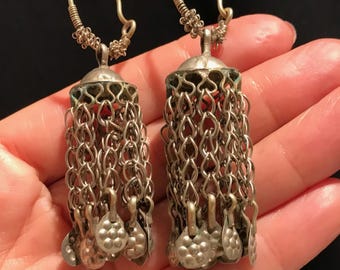 Vintage Tussles Earring.Old Kochi  Earring.Tribal Jewelry.Ethnic.Earring.Kuchi Earring.Authentic Earring....