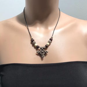 Etnische ketting, berberketting, Marokkaanse sieraden, vintage berberketting, tribale sieraden, Tribal Toeareg-ketting