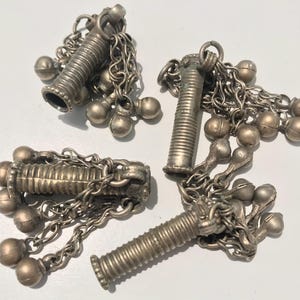 Vintage Kochi Tribe Tassel Beads: Handmade Jewelry Supplies