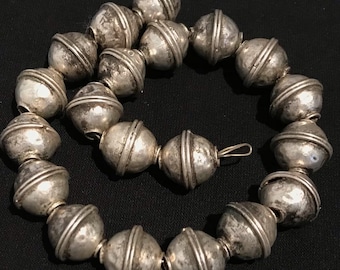 Tribal Beads: Tarnished   Metal Beads (20PCS, 14.65mm x 14mm )