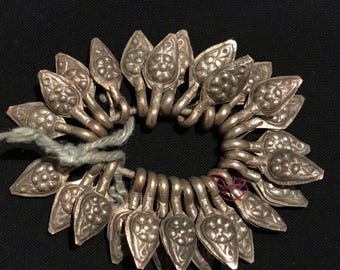 Vintage Tribal Metal Charms: Afghanistan Beads, Jewelry Findings