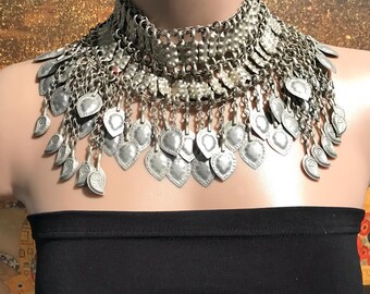 アンティークチョーカー、トライバルネックレス - クチジュエリー