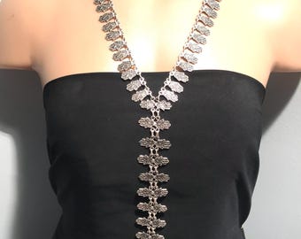 Exotische Halskette, Khamsa Halskette, Statement Halskette, Bauchtanz Schmuck, Halsschmuck