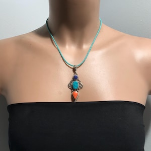 Bohemian Necklace,Handmade Jewelry, Colorful Tribal Necklace, Ethnic & Exotic Necklace