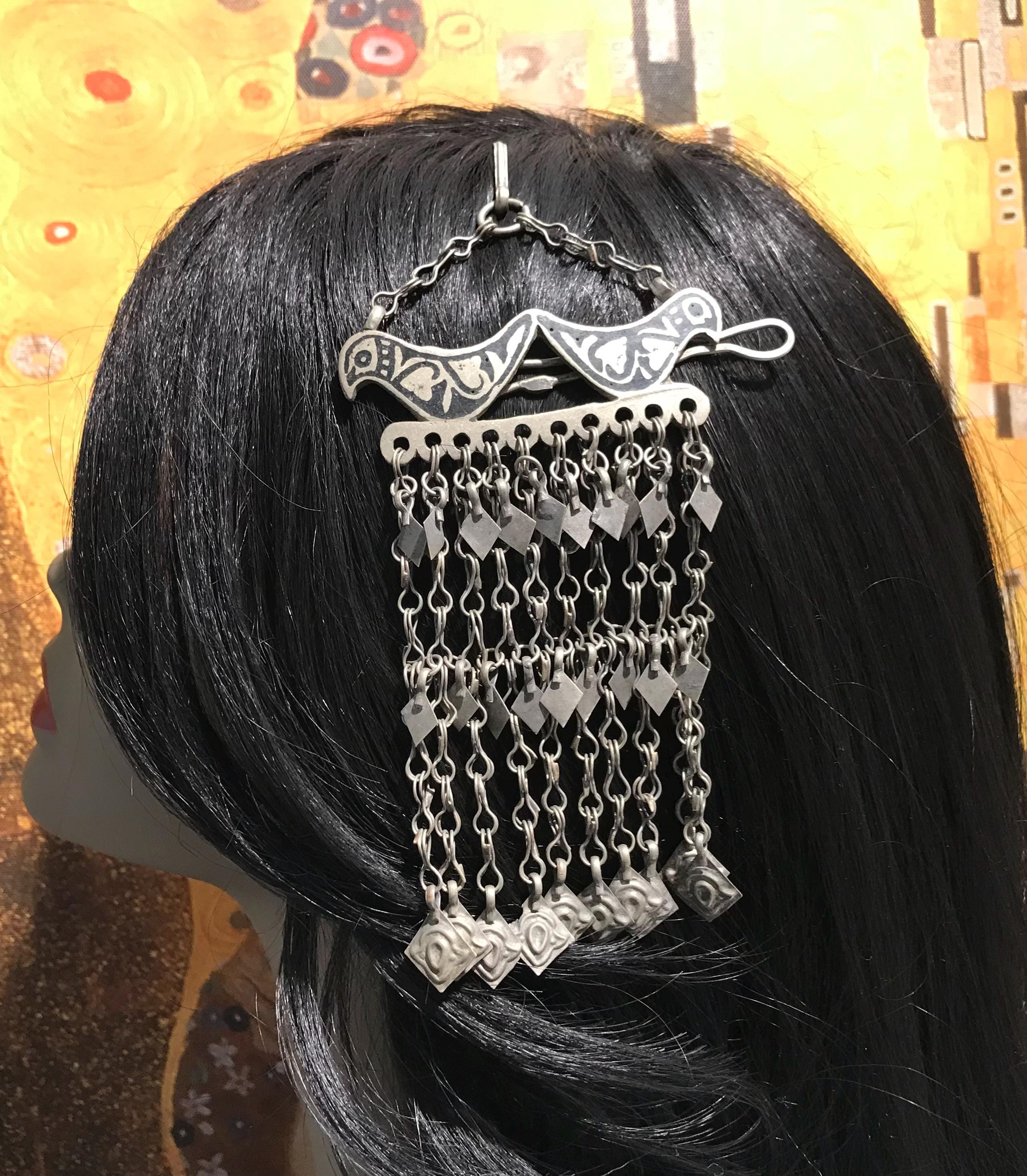 アンティーク雑貨 Indian Clip Vintage Hazara Tribe Hair Clip: Afghan Nomadic Jewelry - Etsy