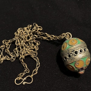 Moroccan Necklace, Berber Necklace, Moroccan Enamel Necklace , Necklace , Vintage Necklace,Tribal Jewelry,Moroccan Treasure, Tuareg Necklace