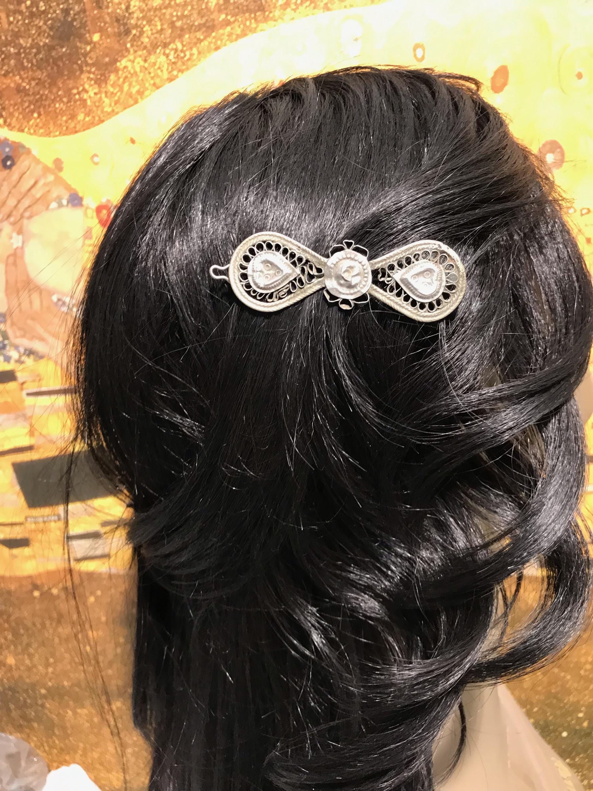 Vintage Kuchi Hair Clip: Afghan Tribal Jewelry - Etsy display picture 2