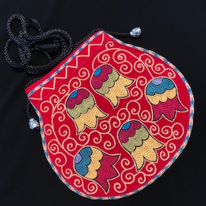 Embroidered Side Bag , Embroidered Handbag ,  Shoulder Bag ,  Tapestry  Embroidered Side Bag , Vintage Design Bags