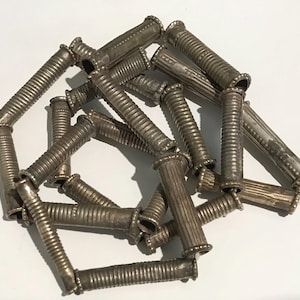 Tube Beads, 18 Beads,Vintage Beads,Vintage Beading,Vintage finding, Bead Suppliers,Tribal Components, Craft Supplies,Handmade Beads