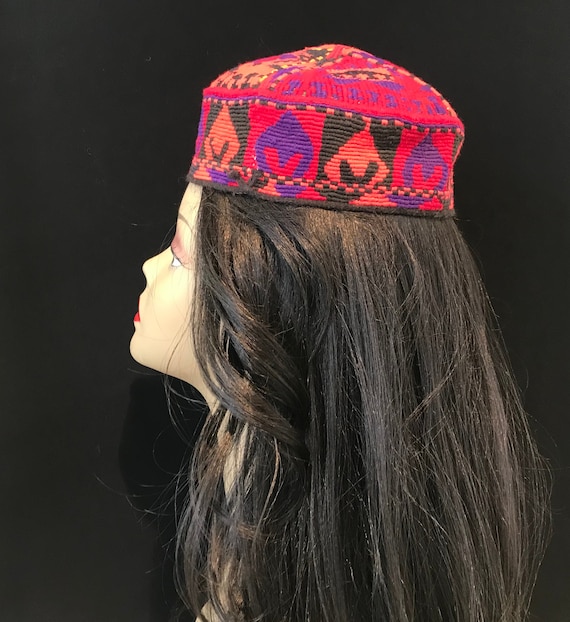 Hat,vintage Hat,turkmen Hat,tribe Hat,handmade Hat,colorful 