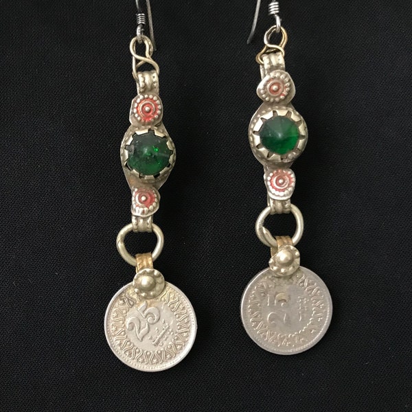 Coins Earring,Old Vintage Coins-Antique earring, collectors Earring,vintage antique Coins,Coin Earring.....