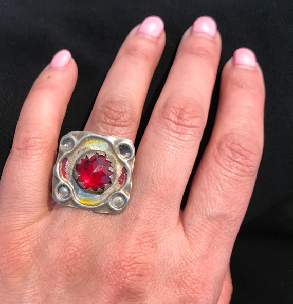 Bague berbere ancienne bague marocaine taille 9 bague vintage ancienne bague berbere marocaine bague berbere marocaine bijoux tribaux Etsy France