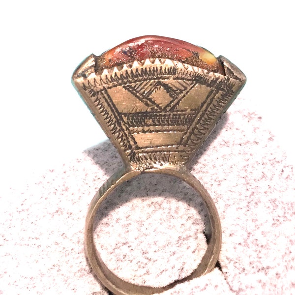 Tuareg Ring , Size 9  Moroccan Ring , Tuareg Jewelry, , Handmade African jewelry