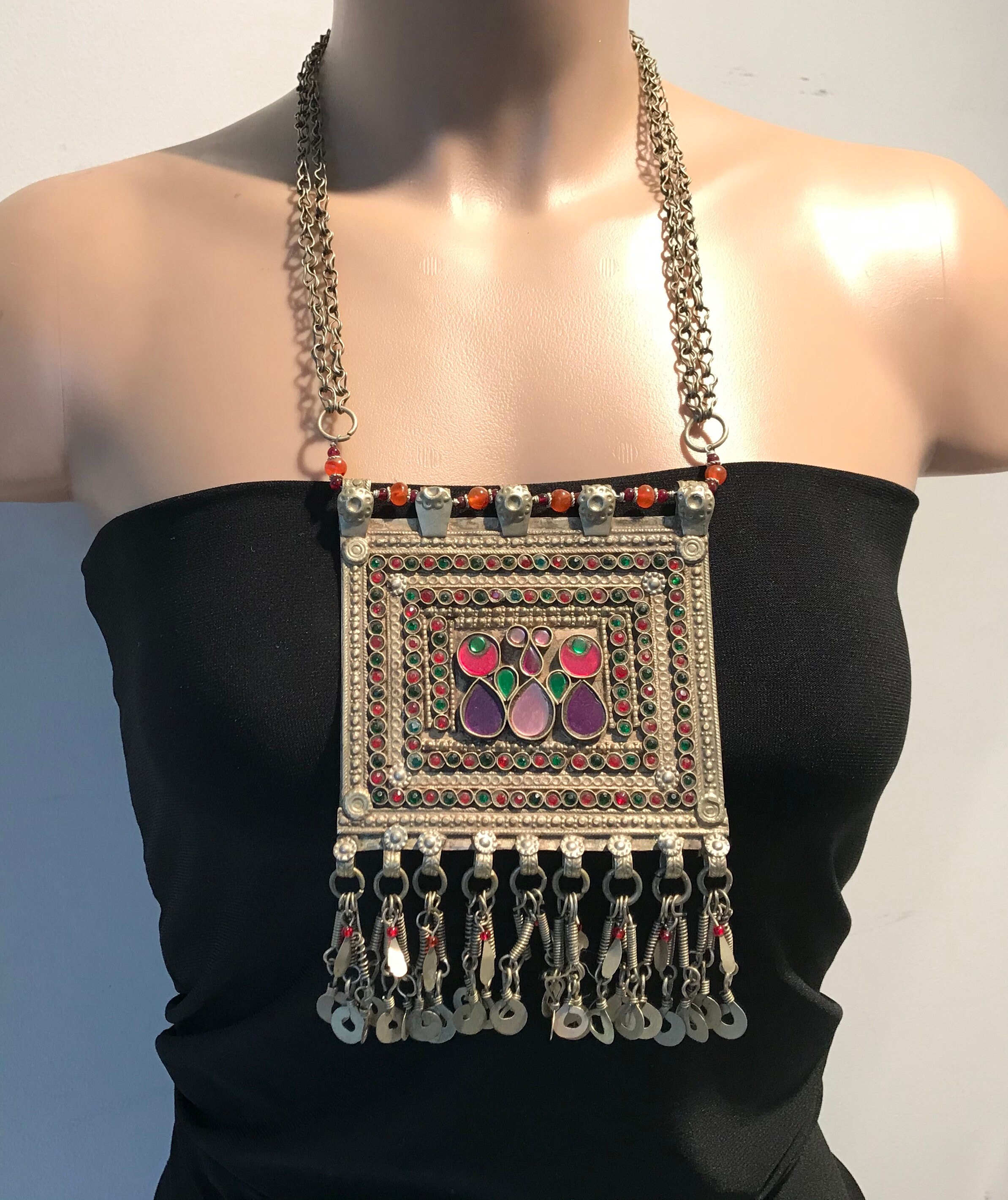 Vintage Necklace,tribal Jewelry, Tribal Necklace,afghan Kochi
