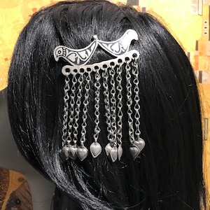 Barrette vintage de la tribu Hazara : bijoux nomades afghans