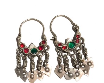 Hoops - Antique Hoops - Handmade Hoops - Kuchi Hoops - Afghan Azara Hoops - Tribal Jewelry - Hipster Earring