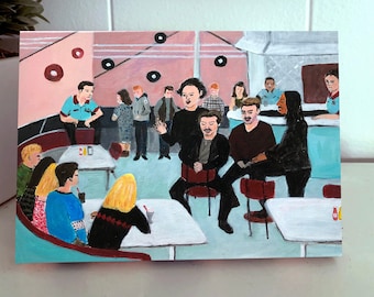 90210 Color Me Badd Peach Pit Painting Print On Canvas