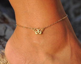 Download Butterfly Anklet Etsy