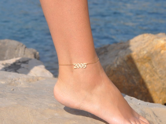 Birth sale year anklets