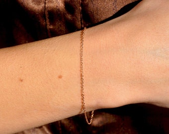 Dainty Chain Bracelet | Simple, Basic Chain Bracelet, Delicate Bracelet, Thin Chain Bracelet, Layering Bracelet, Minimalist Bracelet