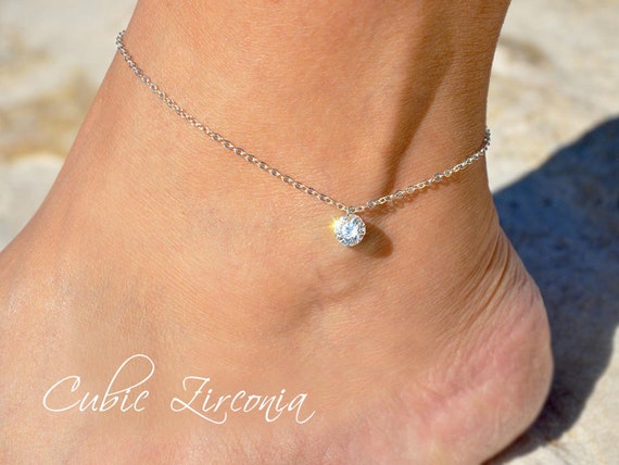 Cubic on sale zirconia anklet