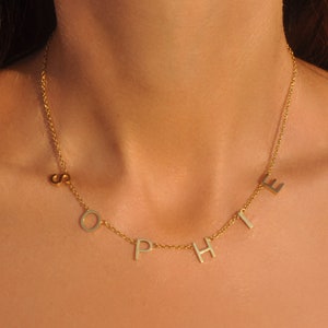 Best Bridesmaid Thank You Gifts Custom Letters Necklace Personalized Bridesmaid Proposal Name Necklace Perfect Wedding Day Gift Ideas