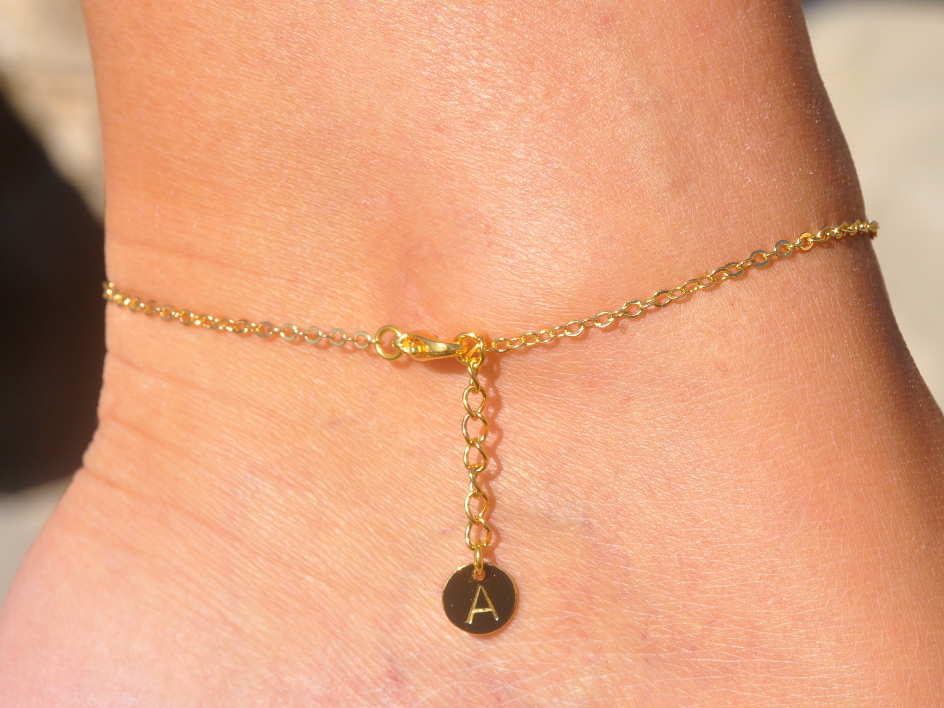 Pink hotsell heart anklet