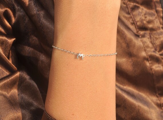 etsy letter bracelet
