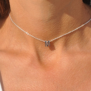 Initial Choker | Letter Choker, Personalized Choker Necklace, Custom Choker, Dainty Choker, Name Choker, Gift For Her, Bridesmaid Gift SSM54