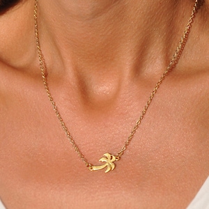 Palm Tree Necklace | Gold or Silver Palm Tree Necklace for Women, Palm Tree Jewelry, Tropical Necklace, Beach Necklace, Summer Gifts for Her
