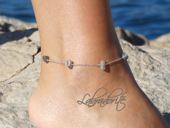 Labradorite anklet shop