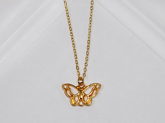 Short Butterfly Necklace Gold Butterfly Choker Necklace Summer