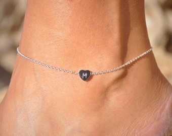 Goldia Sterling Silver 2mm Fancy Heart Link Anklet Goldia Sterling Silver 2mm Fancy Heart Link Anklet