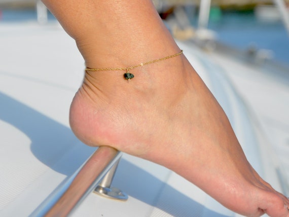 Emerald anklet cheap