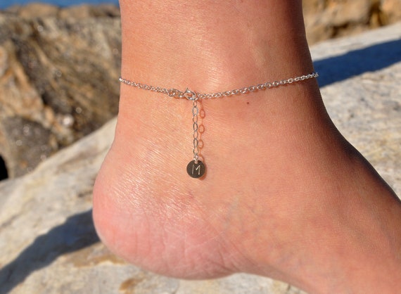 Beaded Natural Labradorite Anklet in Sterling Silver Gold and Rose