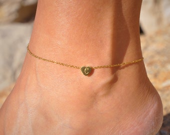 Anklet with sale letter c