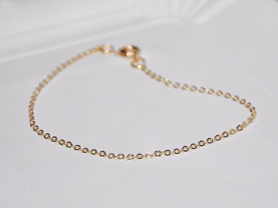 Buy Sleek Gold Bracelet Dainty Bracelet, Gold Chain Bracelet, Snake Chain  Bracelet, Chain Bracelet, Simple Bracelet, Gold Bracelet GPB00001 Online in  India - Etsy
