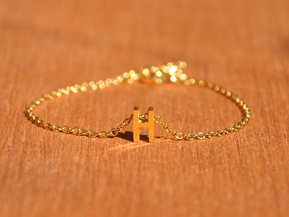 Initial bracelet deals etsy