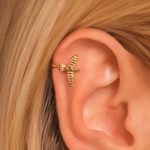 Bird Ear Cuff • No Piercing Required • 18K Gold Vermeil or Sterling Silver