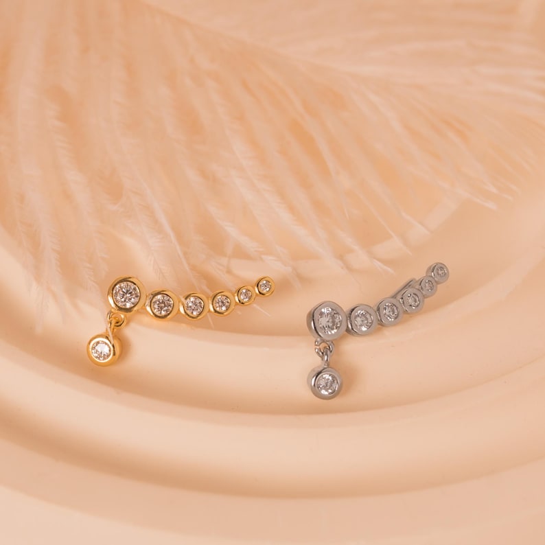 Helena Cz Dangle Earrings