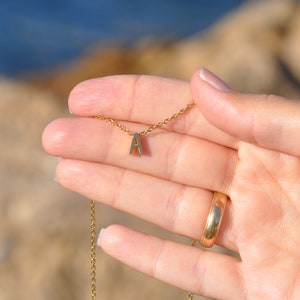 Initial Necklace Custom Initial Necklace, Personalized Initial Necklace, Letter Necklace, Necklace with Initial in Gold, Silver, Rose Gold image 6