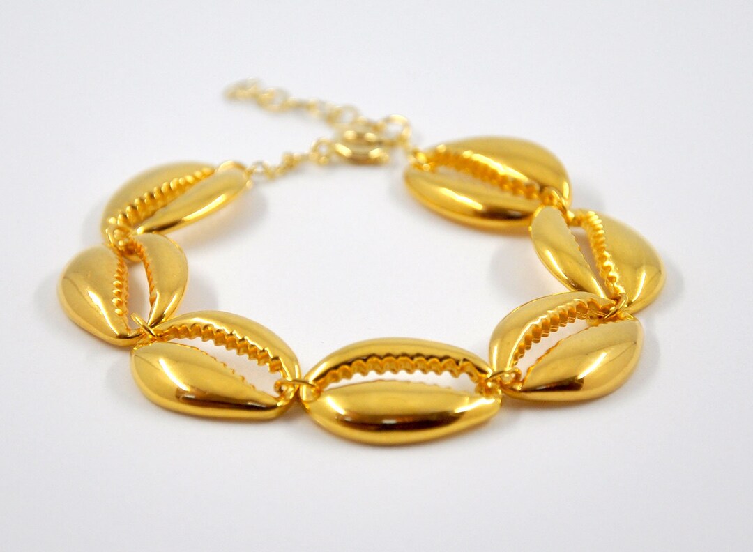 COWRIE | 14K Gold Box Chain Pendant Bracelet – Moonlight at Midnight  Holistics
