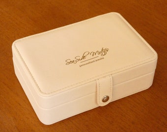 Vegan Leather Jewelry Organizer | Small Travel Jewelry Box