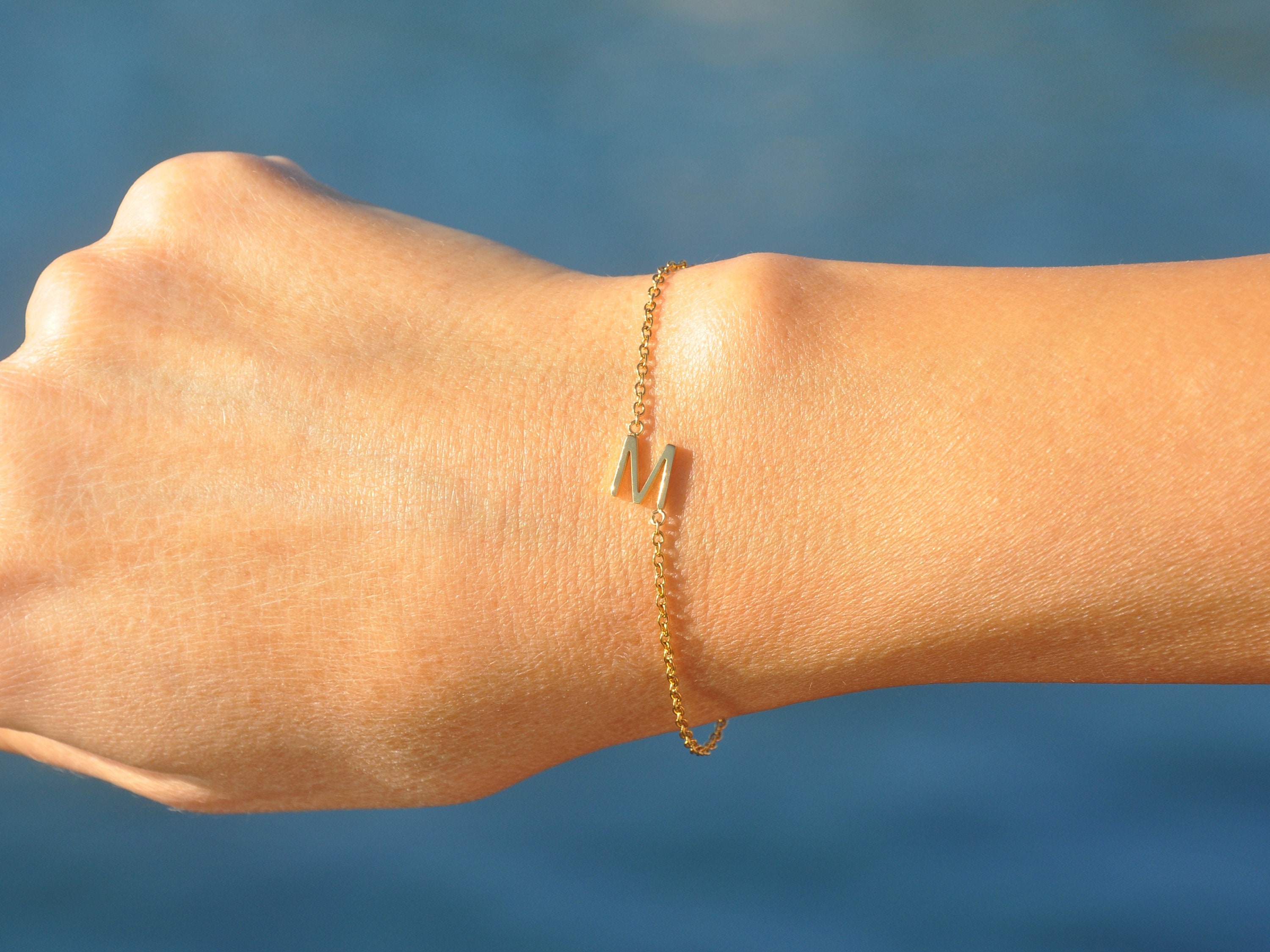 Etsy initial hotsell bracelet