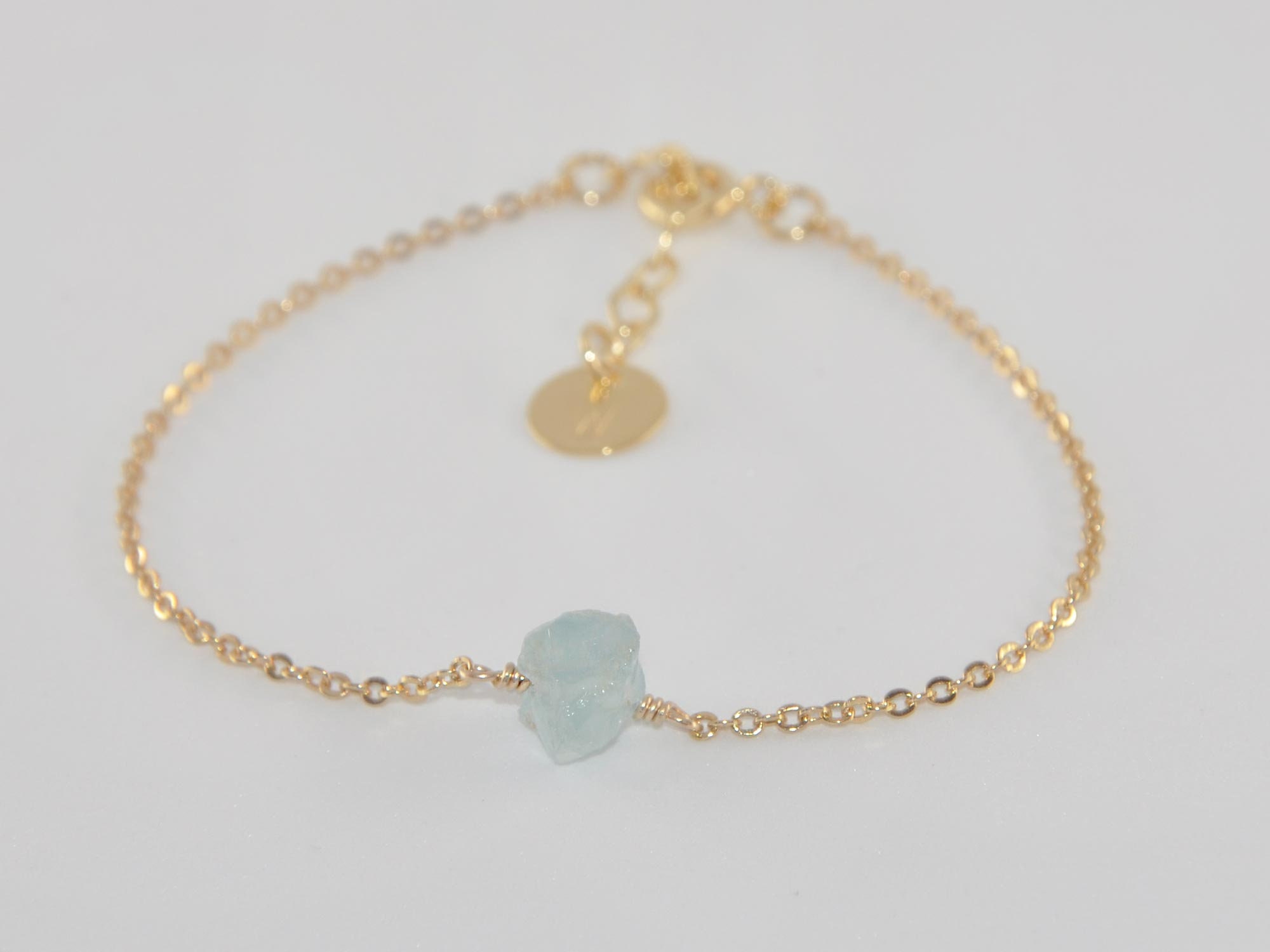 Aquamarine March Birthstone Bracelet | Molly B London