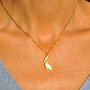 Pelican Necklace in Silver or Gold by SeaSideMotifs