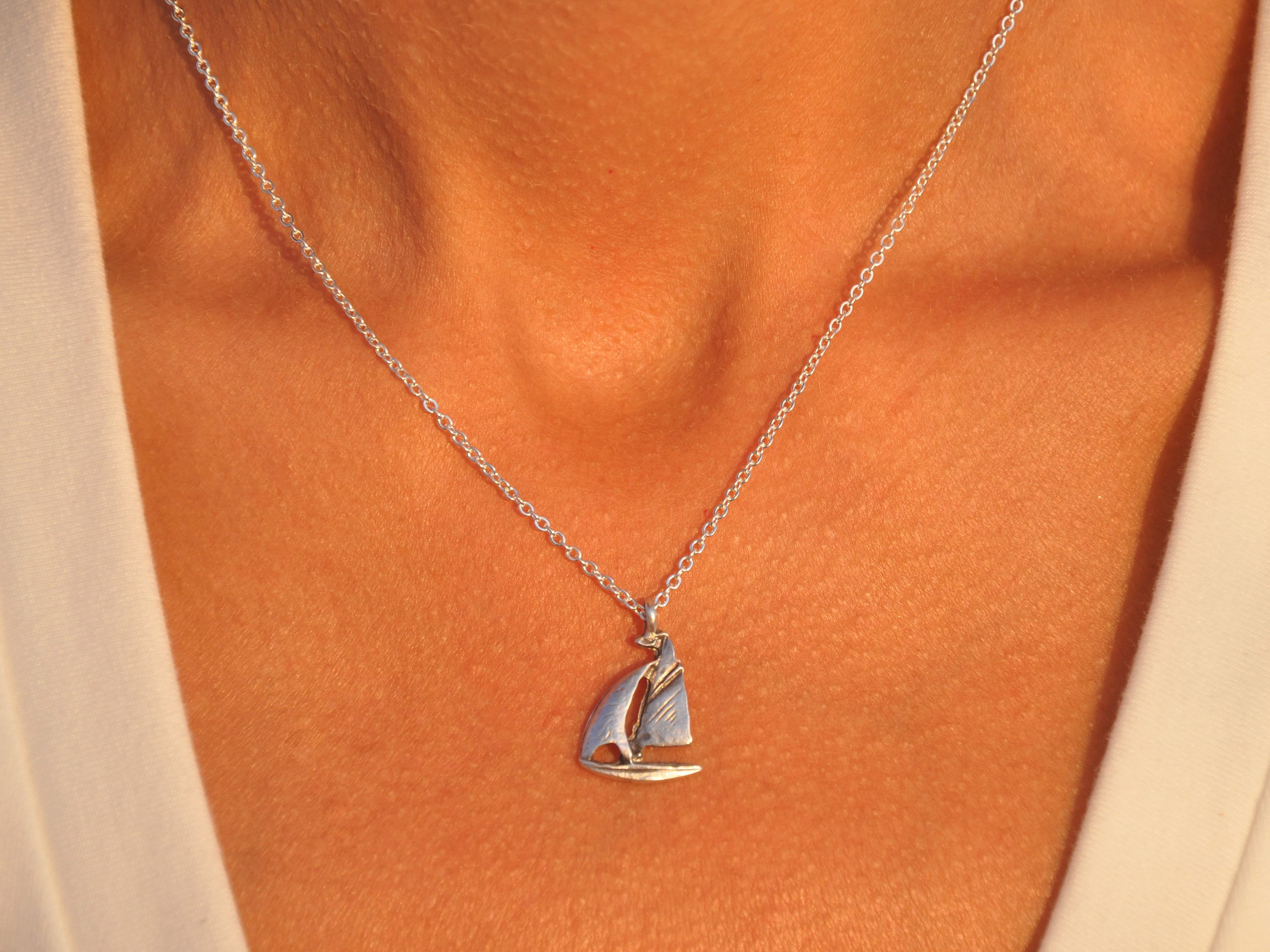 Gold Sailboat Necklace Sailing Boat Charm Necklaces for Women Dainty Sailboat Jewelry Nautical Marine Delicate Boat Gift Etsy