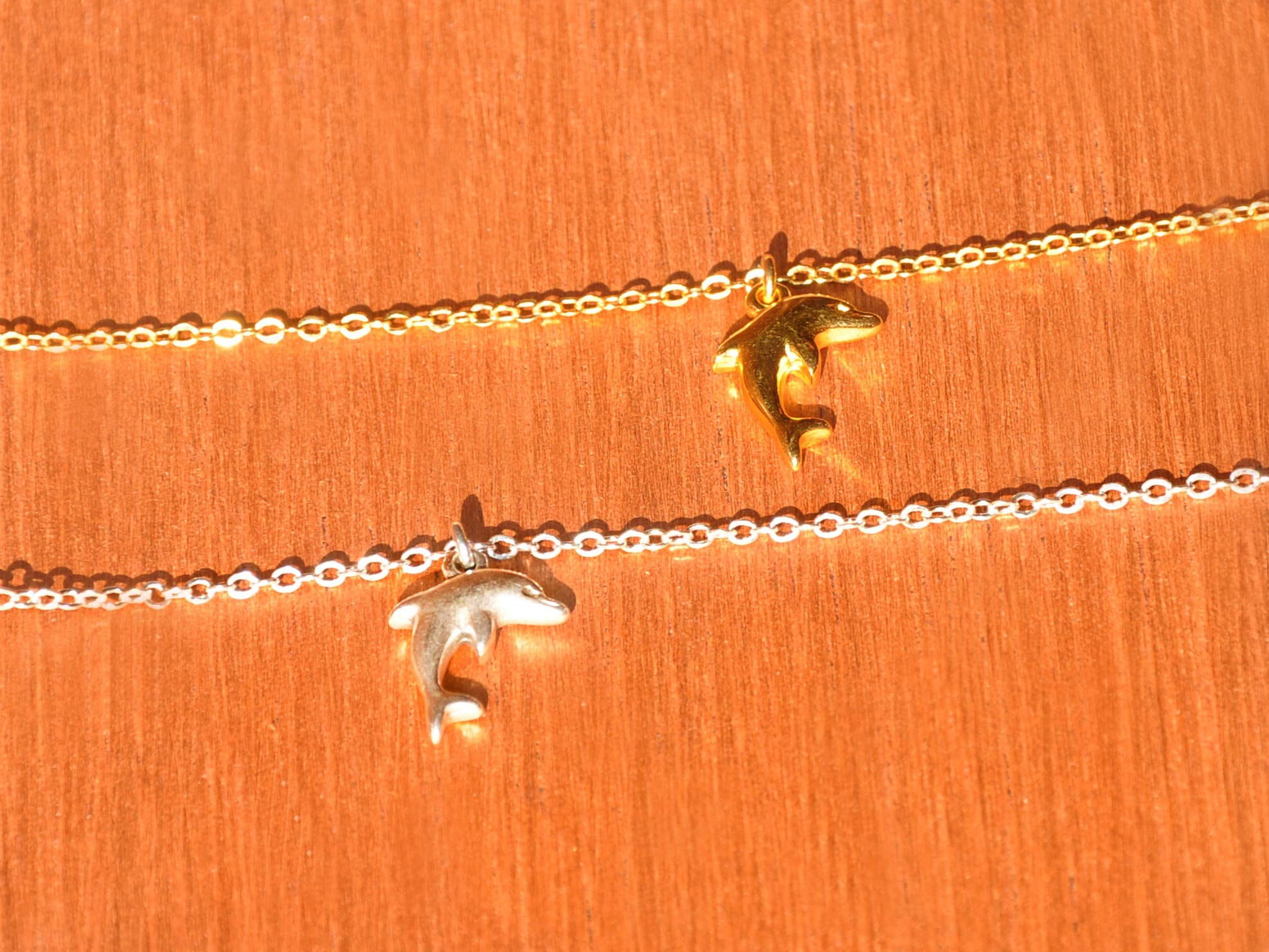 Gold dolphin shop anklet